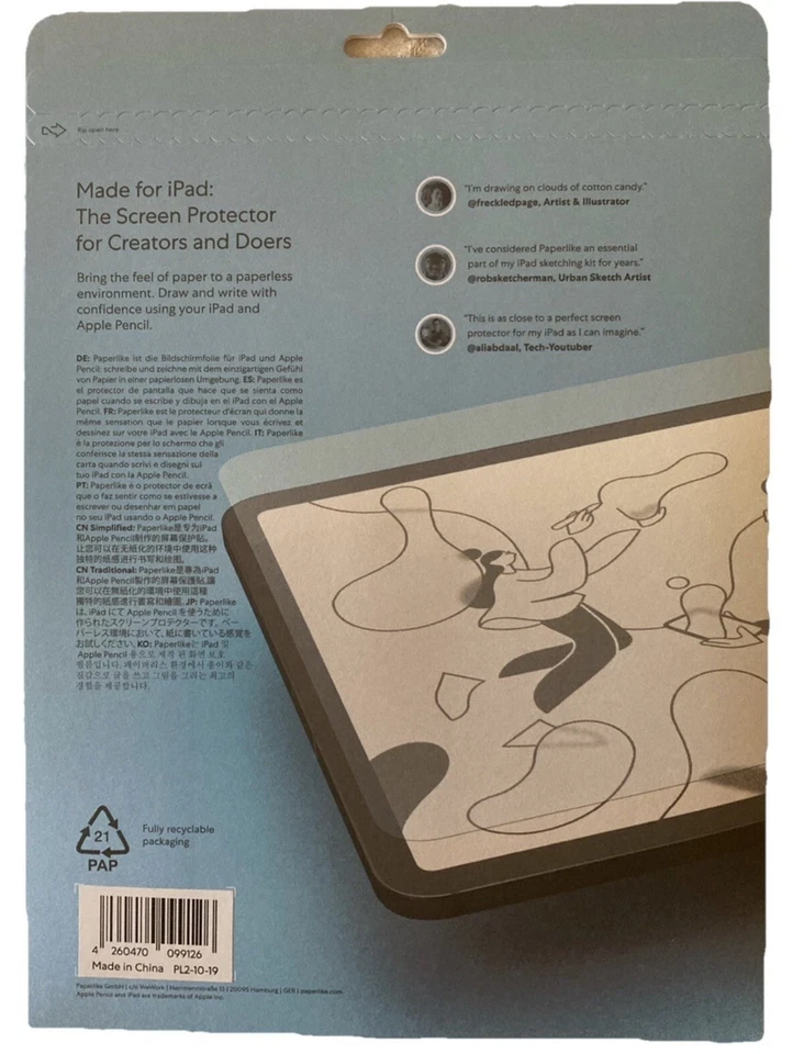 Paperlike Matte Screen 2 Pack Protector For iPad 10.2" 2019/20/21 - Image 2 of 2