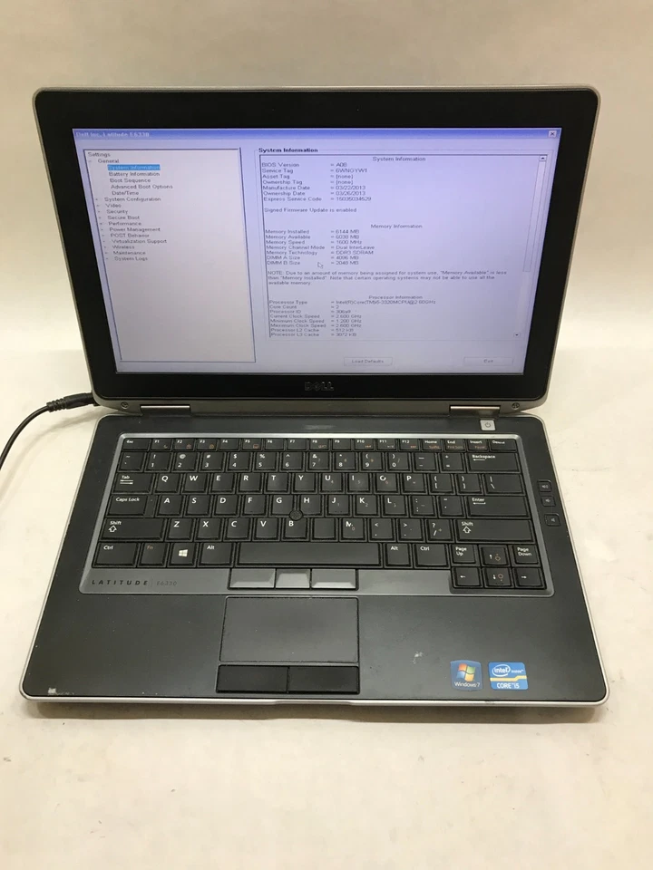 Dell Latitude E6430s 14" Intel Core i5 4GB RAM NO HDD/OS Missing Components - DW - Image 3 of 4