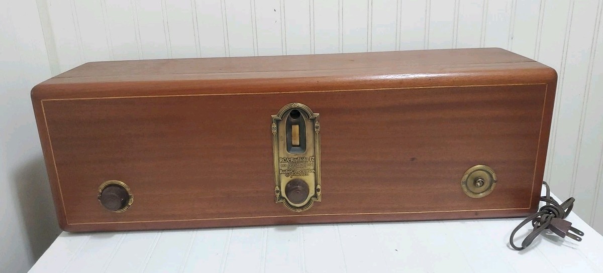 Vintage 1920's RCA - RADIOLA 17 Model AR-927 Antique Wooden