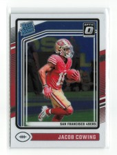 JACOB COWING #236 RC 2024 PANINI OPTIC 49ERS ROOKIE RC