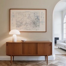 1924 Geological Survey Map Of Morpeth Northumberland (unframed)