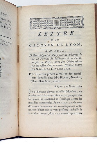 GAMET (Jean-Marie). Théorie Nouvelle sur les maladies Cancéreuses, Nerveuse 1772 - Picture 8 of 10