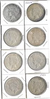EIGHT (8) 1922 SILVER 'PEACE' DOLLARS - LOOK BU YOU GRADE  -NOT JUNK 90% SILVER