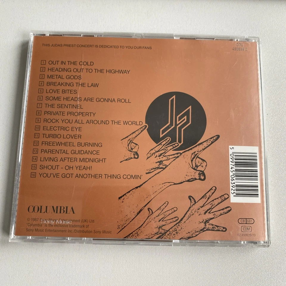 CD Judas Priest - Live! - 16 Songs - Iron Maiden Manowar Halford TOP-Zustand - Bild 2 von 4