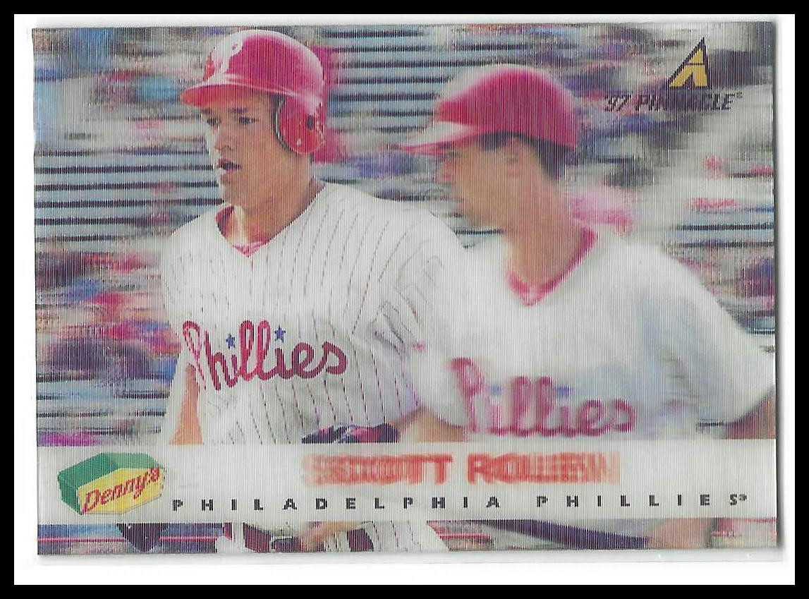 Scott Rolen 1997 Pinnacle Denny's Holograms #28 Philadelphia Phillies Rookie