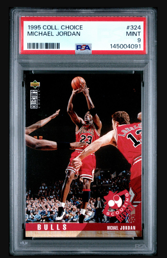 1995-96 Upper Deck Collector's Choice  Michael Jordan #324 PSA 9 NEW CASE!