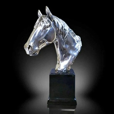 Richard Cooper Studio Nickel - Large Horse (310NP) Büste - Neu & Geschenk verpackt