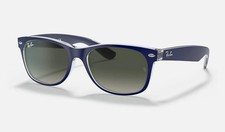 Ray-Ban New Wayfarer Color Mix Blue/Grey Gradient Sunglasses RB2132 605371