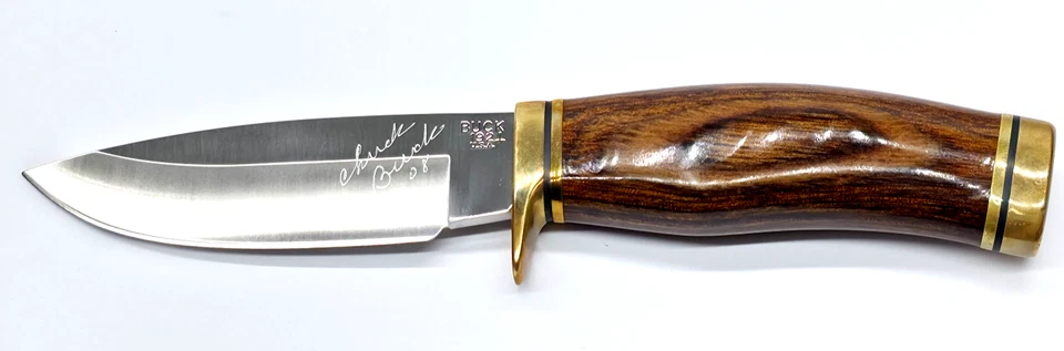 Cuchillo de vanguardia Buck 192 2004 firmado Chuck Buck 08 191 funda de cuero bonito cuchillo Foto 2 de 4