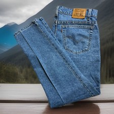 Levi  s 540 Brown Tab Vintage Blue Jeans Men  s Denim Flex Size 36 X 30