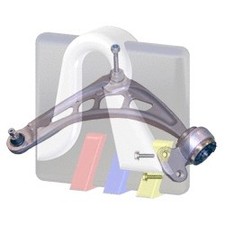 FRONT LEFT CONTROL ARM/TRAILING ARM WHEEL SUSPENSION FITS: BMW 3 SEDAN 318 I/