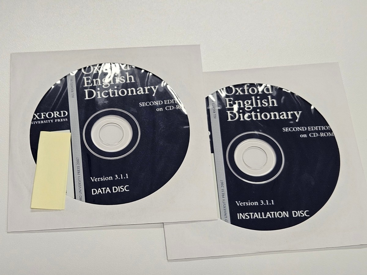 Oxford English Dictionary Version 3.1.1 CD-ROM 2 CDs with