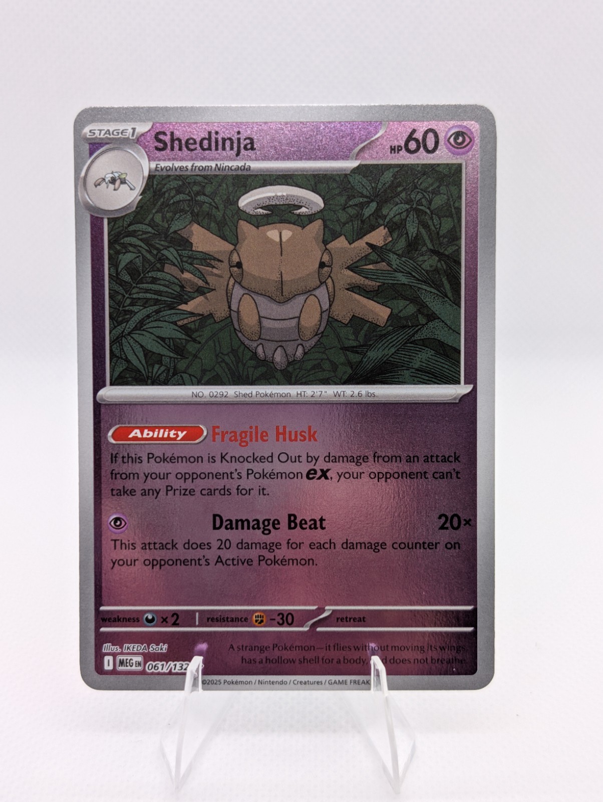 Shedinja 061/132 Me01: Mega Evolution Reverse Holo in NM Condition