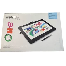 Wacom One Creative Pen Display 13.3 inch Digital Drawing Tablet *Tested* G72Q