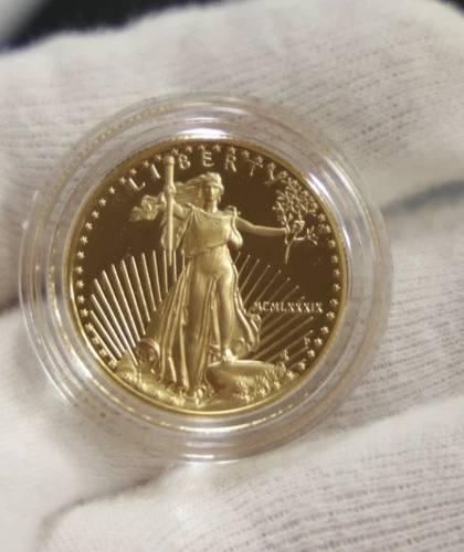 1989 US Proof Gold Eagle $25 oz. 1/2 oz Gem Original Plastic