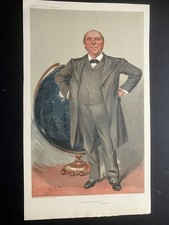 Antique 1905  Sir Robert Stawell Ball Irish Astronomer Vanity Fair Print