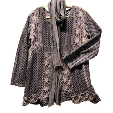 Sacred Threads Tunic + Scarf Large Viscose Co...