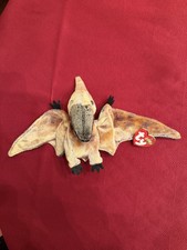 Ty Beanie Baby - SWOOP the Pterodactyl Dinosaur 6" NEW MWMTs Stuffed Animal Toy