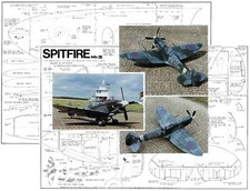 RCSA Model Airplane Plans (RC): Spitfire Mk-IX 1/9 Semi-Scale 48" for .40