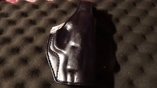 masc Leather Paddle Holster with Thumb Break
