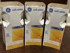 GE - Soft White - “Mogul-Base” - 100/200/300 - 3 Way - E39 Base - PS25 - 3 Pack