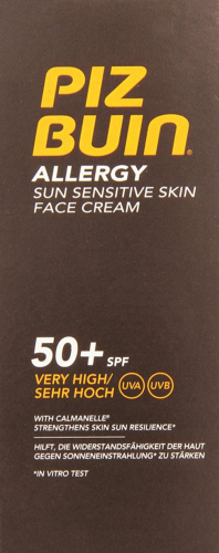 Piz Buin Allergy Sun Sensitive Skin Face Cream SPF50 50ml