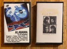 Lot of 2 Alabama Cassette Tapes In the Beginning  Greatest Hits II Light Wear