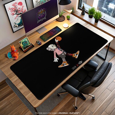 Kaws Basketball Mouse Pad, Artistic Desk Mat, Stylish Gaming Mouse Pad