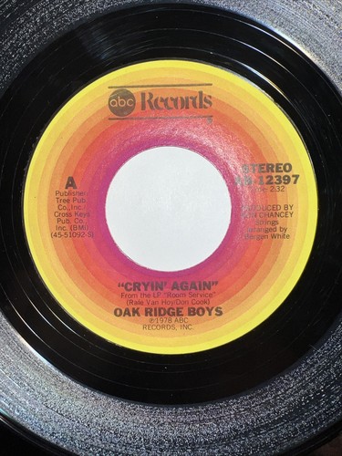 Lot x 5 THE OAK RIDGE BOYS 45 Elvira / Make My Life With You / Cryin' Again - Picture 9 of 14