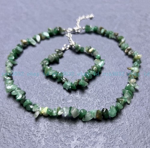 "Juego de joyas de gemas con astillas de grava multicolor natural 18/7,5" - Imagen 4 de 17