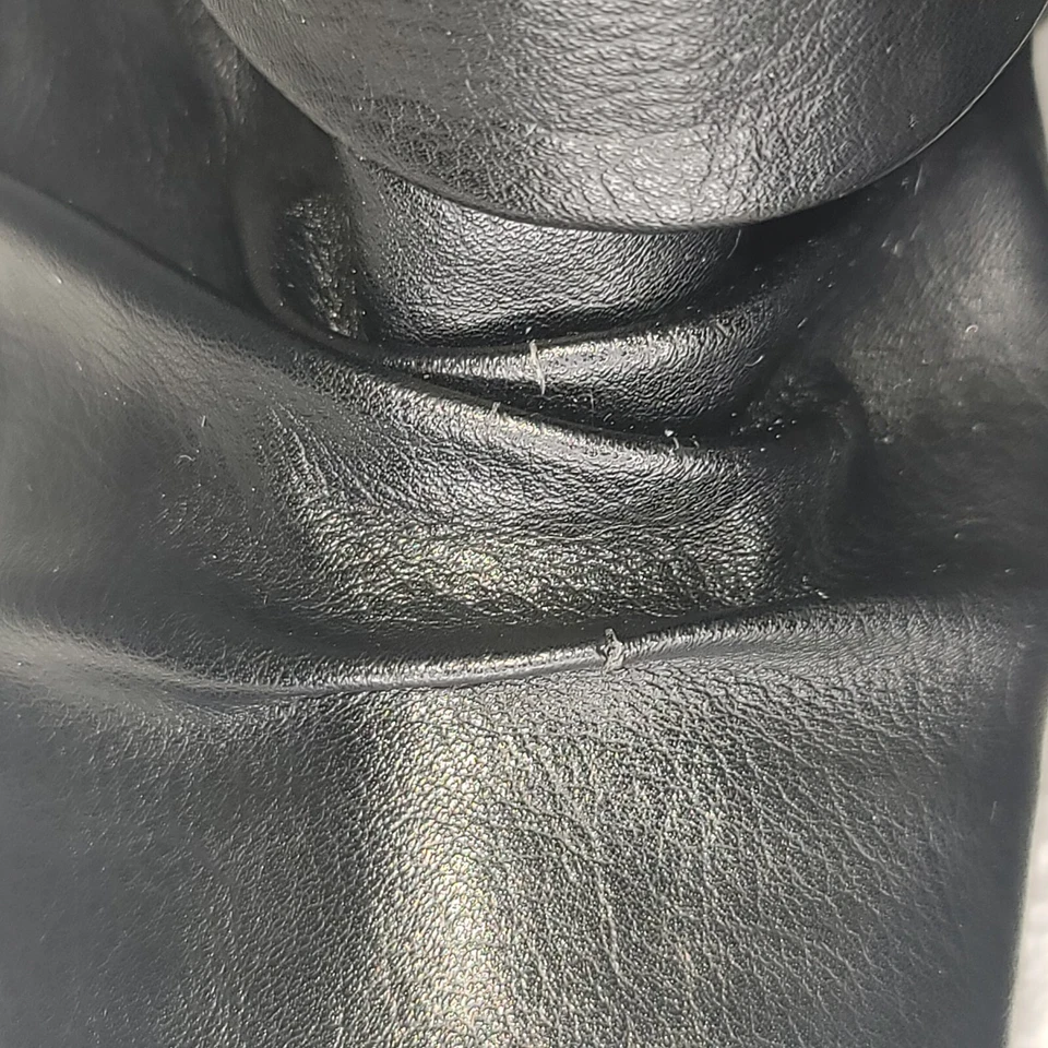 Botas para mujer Fergalicious by Fergie Mackenzie negras con tacón cónico hebilla talla 8,5 W Foto 4 de 4