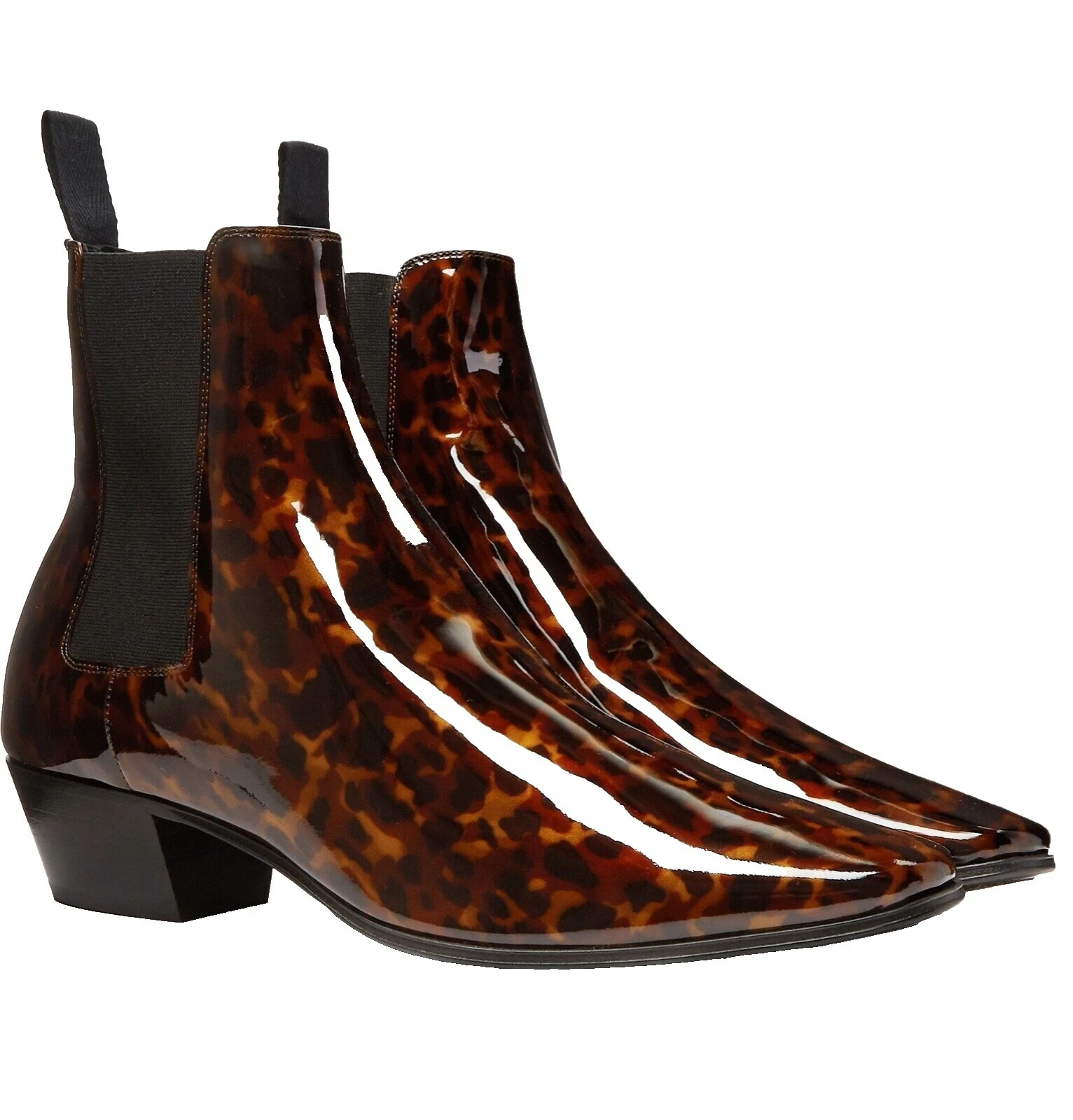 Botas de Charol Marrón para Hombres