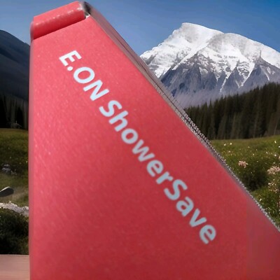 E.ON ShowerSave Duschaufsatz Energie Kraftstoff £ Wasserspargerät