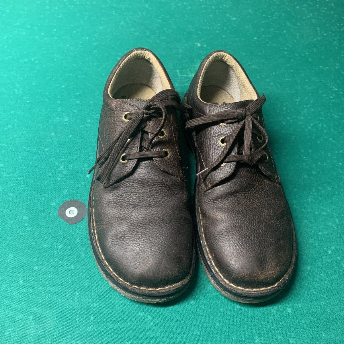 Martens Air Wair Low Boots Shoes Dark Brown Leather Mens Size US  AW004