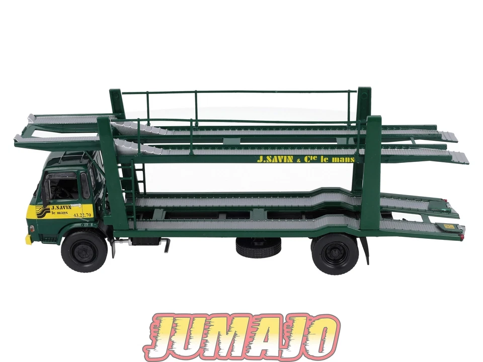 BER64 CAMIONS 1/43 Hachette IXO BERLIET GC190 Porte-autos - Photo 2/4