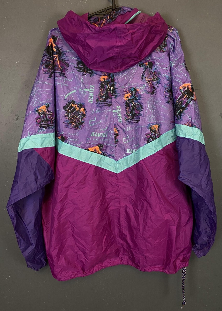 VINTAGE MEN'S SHIRT RAIN JACKET JEANTEX 1990s RAINCOAT