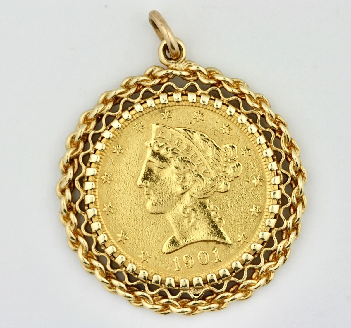Gold and Five Dollar Gold Coin Pendant eBay