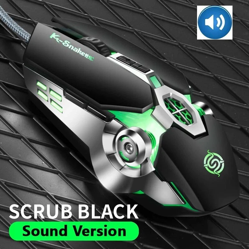 Pro Gamer Gaming Mouse 8D 3200DPI Adjustable Wired Optical LED Computer Mice USB - Image 2 of 4