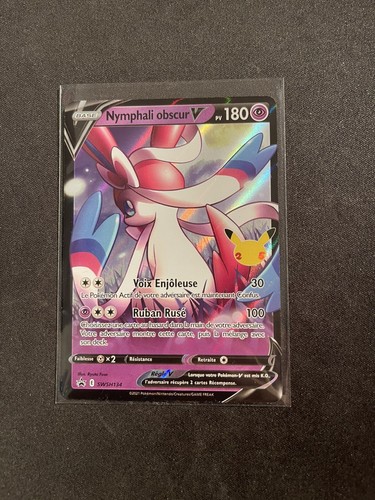 Coffret 10 Cartes Pokémon Françaises – Nymphali Obscure V – Ultraboost – Épée & Bouclier Célébrations 25 Ans