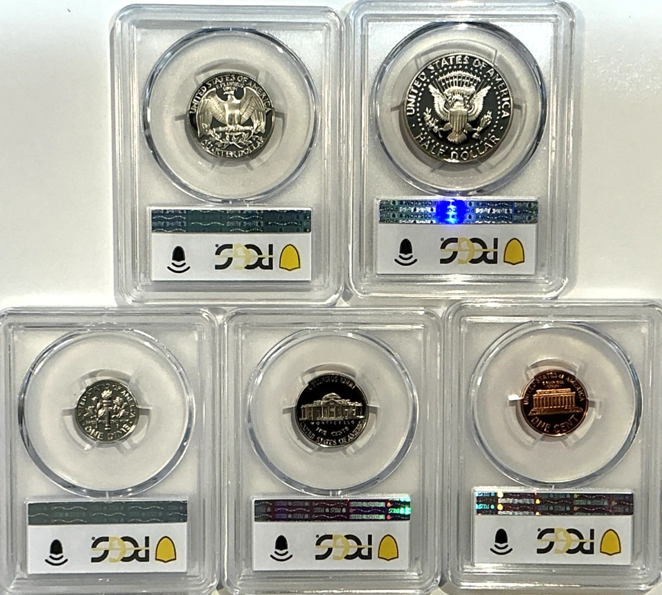 1992-S 5 Coin Proof Date Set PCGS PR69 DCAM Newly Graded Coins - Image 2 of 2