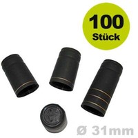 Schrumpfkapsel Schwarz 28X55 Mm ( 100 St ) Anschrumpfkapsel Flaschen Versiegeln