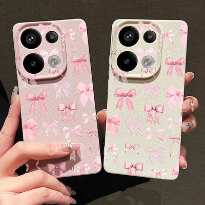 Handy Schutz Hülle Für Xiaomi Redmi Note 14 13 Pro 13T Poco X7 X6 Cute Bow Cover