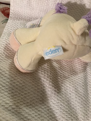 EDEN Pony W/purple Mane BABY CHEEKS” plush Rattle Brand New W/TagHORSE lovey 7" - Picture 18 of 24