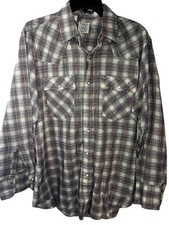 Vintage Levi's Western Snap Shirt 1980 USA Olympic Games Plaid Size Large