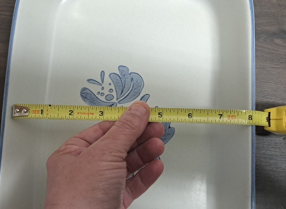 Pfaltzgraff Yorktowne 12" x 8" Handled Rectangle Lasagna Brownie Casserole Pan