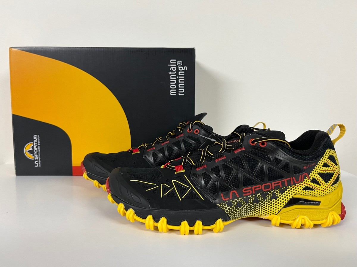 La Sportiva Bushido II GTX Gore-Tex Waterproof Black Yellow Trail