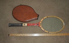 VTG Wilson Stan Smith Capri STRATA-BOW WOOD Tennis Racket, 4-1/2" GRIP, RACQUET