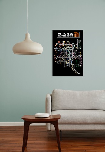 Mapa del metro de la Ciudad de México en aluminio refinado - Imagen 10 de 10
