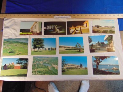 Lot of 12 Postcards Eisenhower College Seneca Falls NY RIT Route 89 Cayuga Lake 