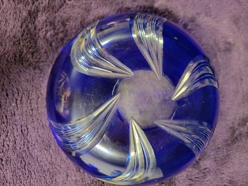 Cobalt Blue Glass Decorative Bowl - Picture 6 of 6